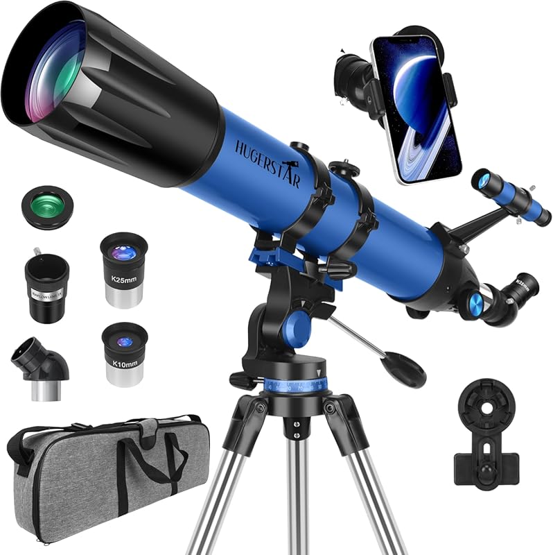 High‑Powered 90mm Aperture 800mm Professional Refractor Telescope for