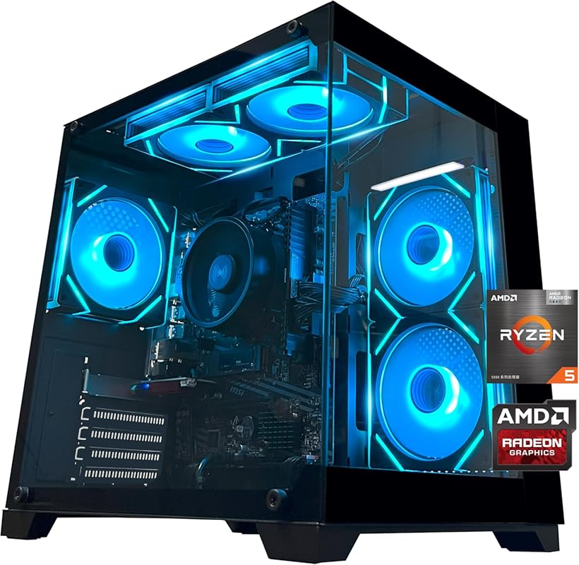 YAWYORE Gaming Desktop — AMD Ryzen 5 5600GT, 16 GB DDR4 3200MHz, 1 TB 