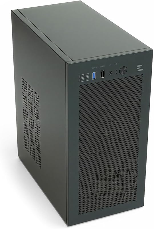 Zalman CUBIX Compact Mini Tower mATX Case, Heavy‑Duty 0.8 T Steel Chassis, USB 3.0, 80mm Pre‑Installed Fan, Fits ATX PSU – Black