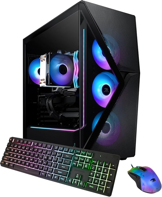 iBUYPOWER Slate MESH Desktop with Intel Core i7‑14700F, RTX 5070 12 GB