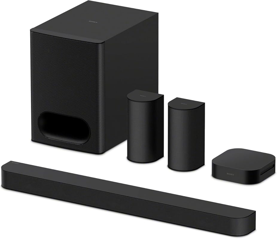 Sony BRAVIA HT‑S60 5.1‑Channel Home Theater System with Soundbar, Subw