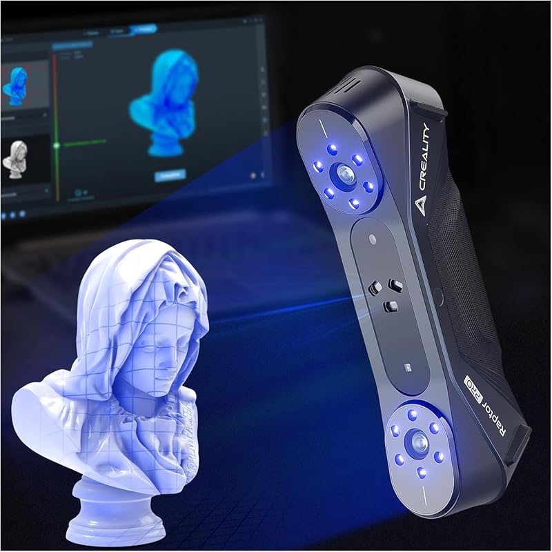 Creology Raptor Pro Metrology‑Grade 3D Scanner – 0.02 mm accuracy, blu