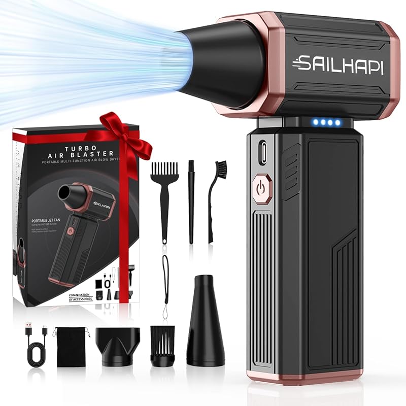 High‑Speed 300,000 RPM Compressed‑Air Duster