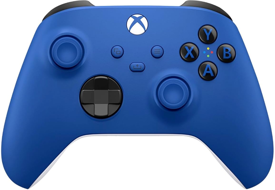 Xbox Wireless Gaming Controller – Shock Blue, Textured Grip, Bluetooth