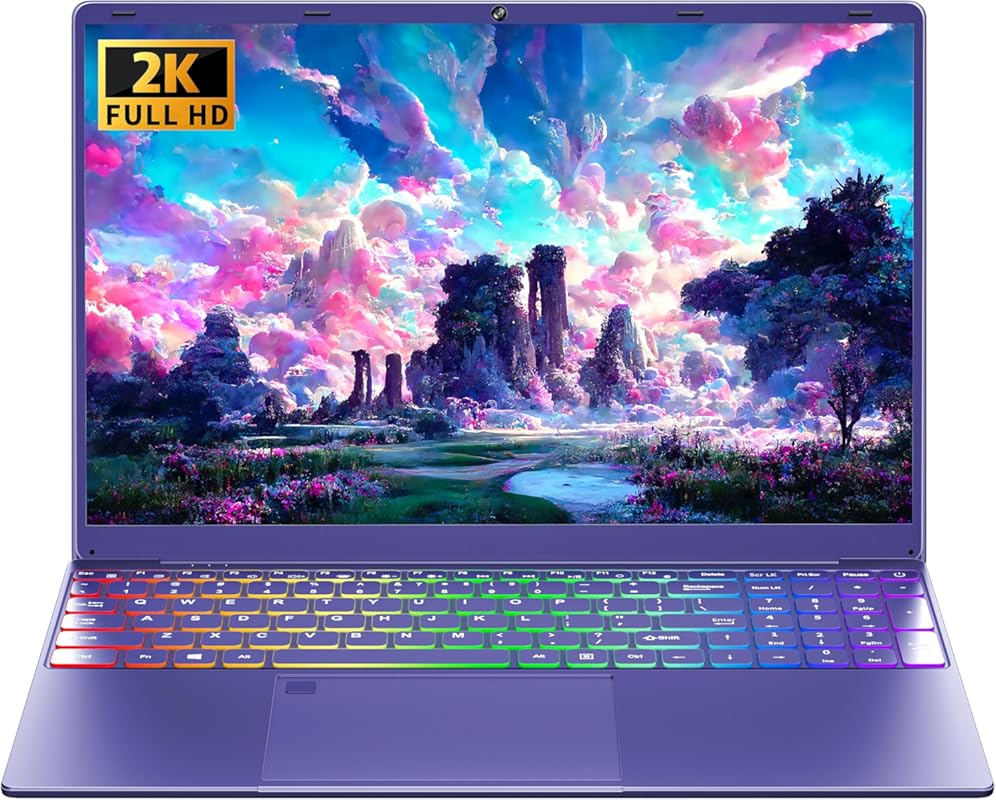 16” Purple Laptop, 12 GB DDR4, 256 GB NVMe SSD, Intel N95 Alder Lake C