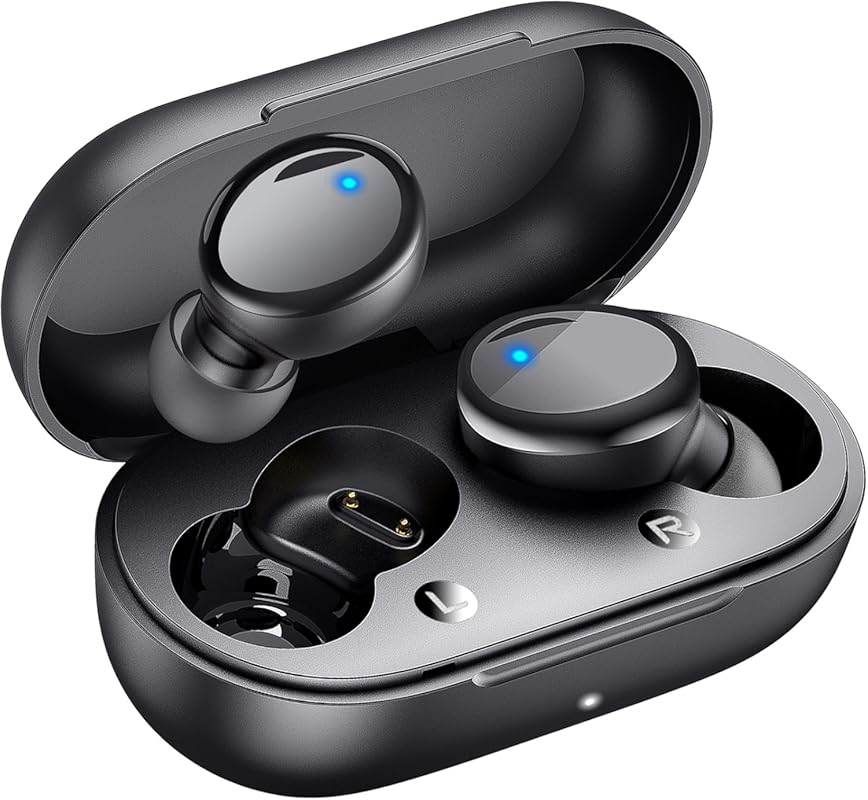 Lanteso True Wireless Earbuds Bluetooth 5.4, 48 h Battery, Lightweight