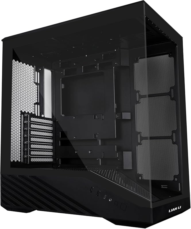 Lian‑Li V100 ATX Mid‑Tower Case – Black, LED RGB Strip, Tempered Glass