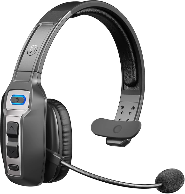 BRAMMAR Trucker Bluetooth Headset with AI Noise‑Cancellation Mic