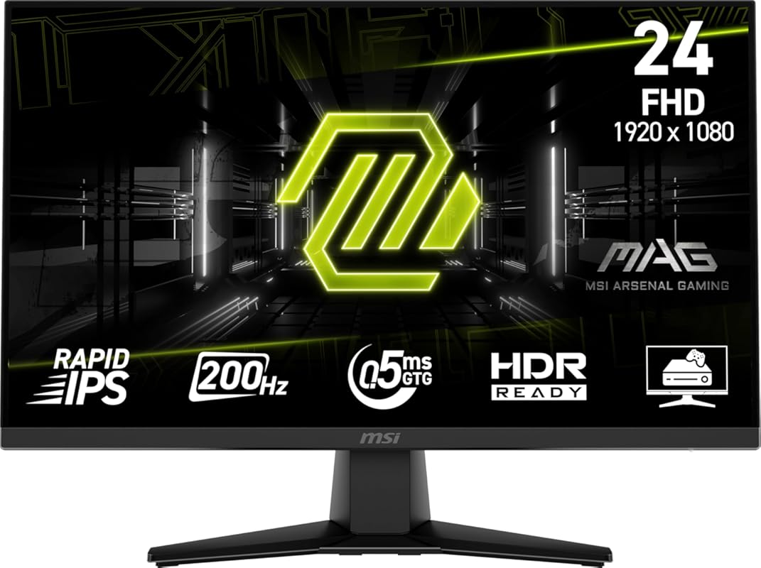 MSI MAG242F – 24‑inch Full HD Gaming Monitor, 200 Hz, FreeSync Premium