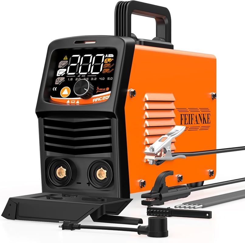 FEIFANKE 200A 2‑in‑1 Stick/Lift TIG Inverter Welder with Synergy Contr