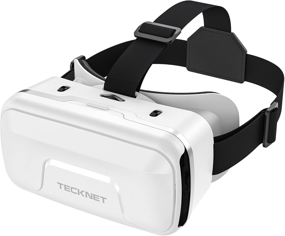 TECKNET Phone VR Headset with HD 110° FOV lenses, anti‑blue light, adj