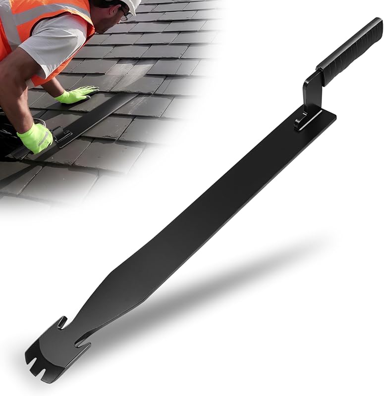 22‑Inch Metal Shingle Slater Ripper with Claw Nail Puller – Bow‑Type R