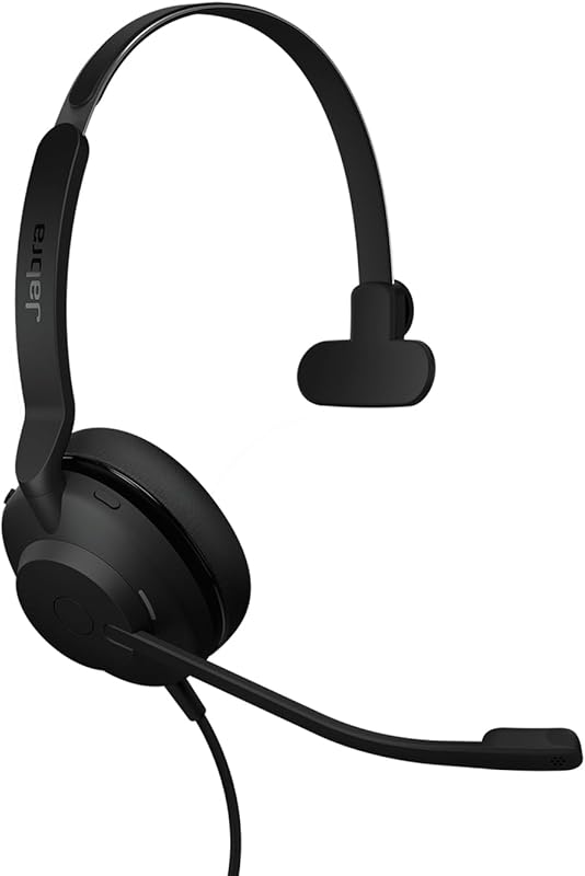 Jabra Evolve2 30 SE 2025 Wired Single‑Ear Headset with USB‑A/C Cable,