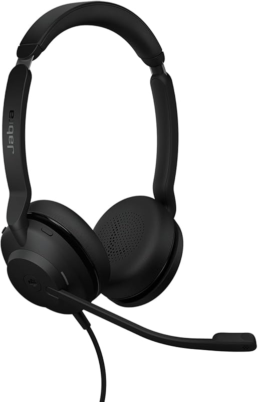 Jabra Evolve2 30 SE (2025) Wired Dual‑Ear Headset – USB‑A & USB‑C, Noi