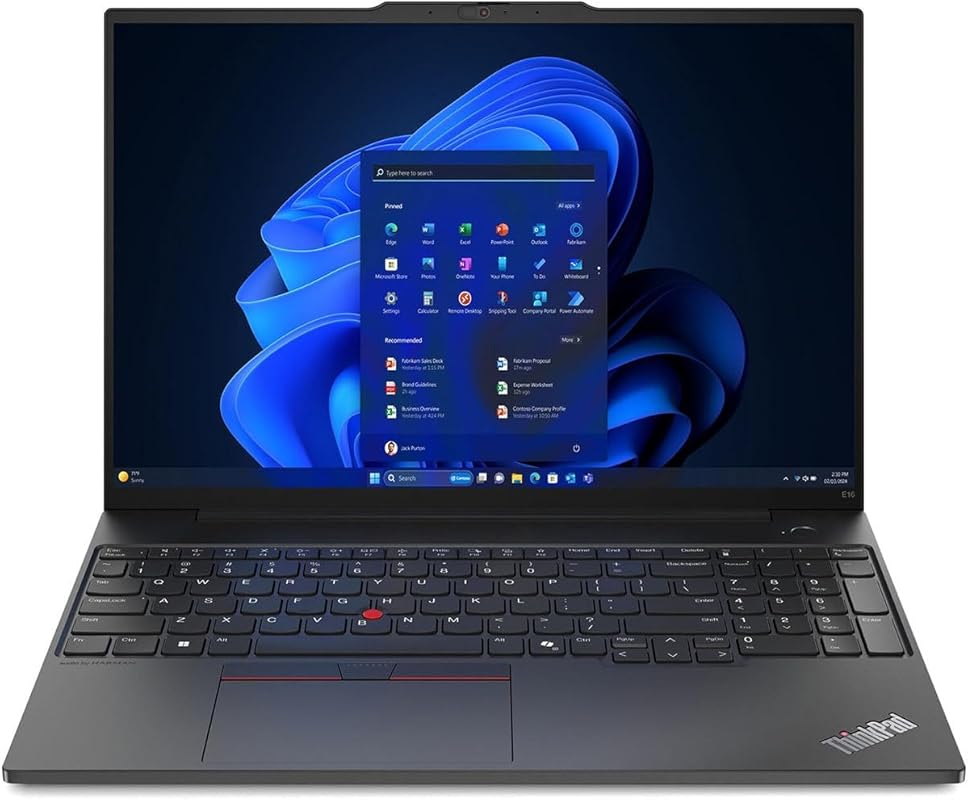 Lenovo ThinkPad E16 Gen 2 Business Laptop – 16″ FHD+ Display, AMD Ryze