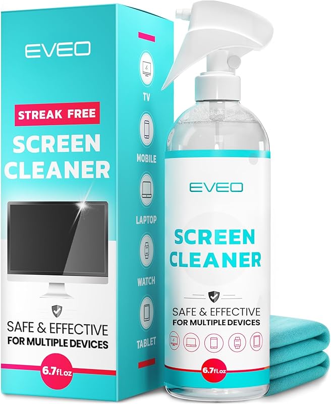 EVEO® TV Screen Cleaner Spray – Streak‑Free Formula