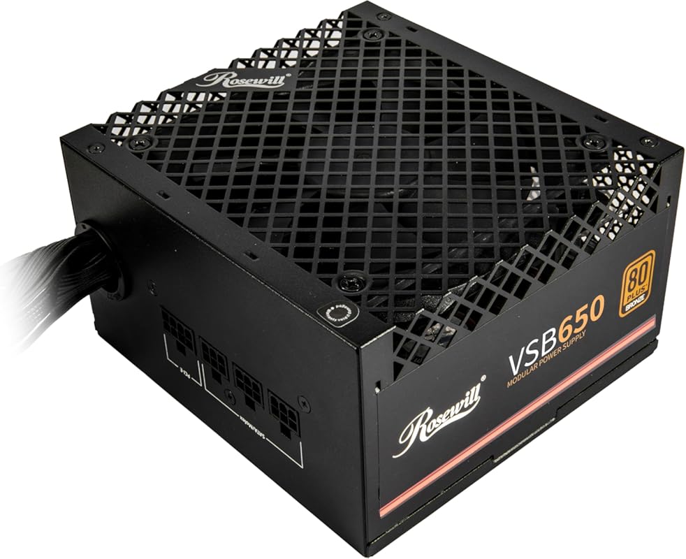 Rosewill VSB 650W 80+ Bronze PSU – ATX 3.0/3.1 Compatible, Semi‑Modula