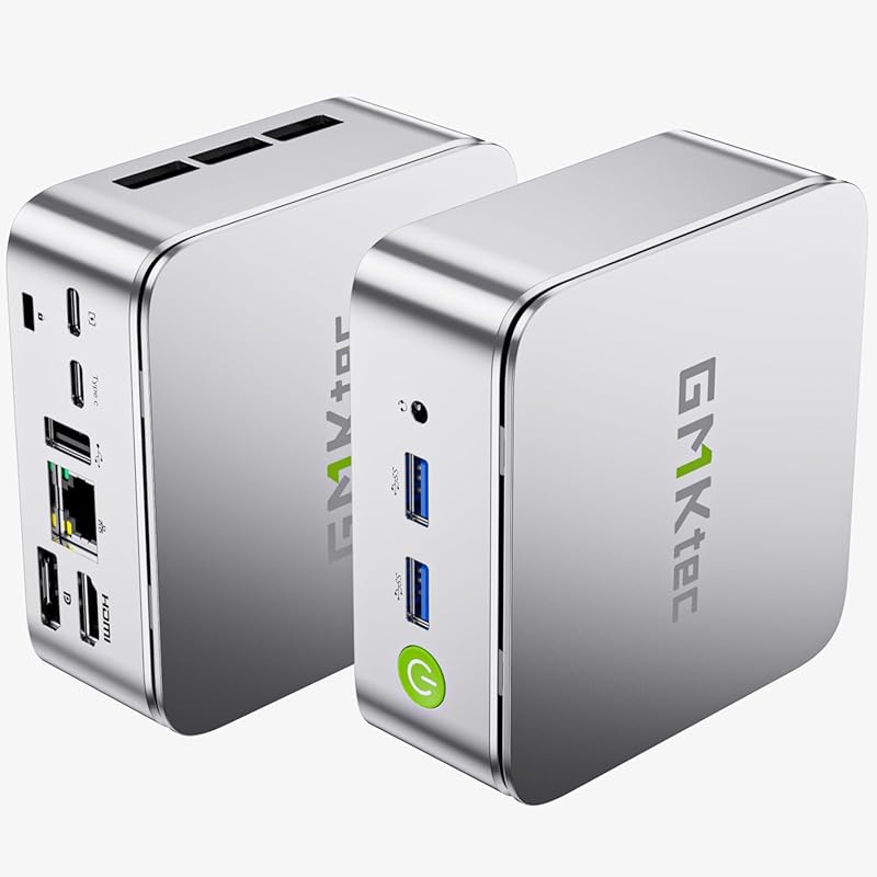 GMKtec Mini PC Ryzen 5 3500U – 16 GB RAM, 512 GB SSD, 2.5 GbE LAN, Tri