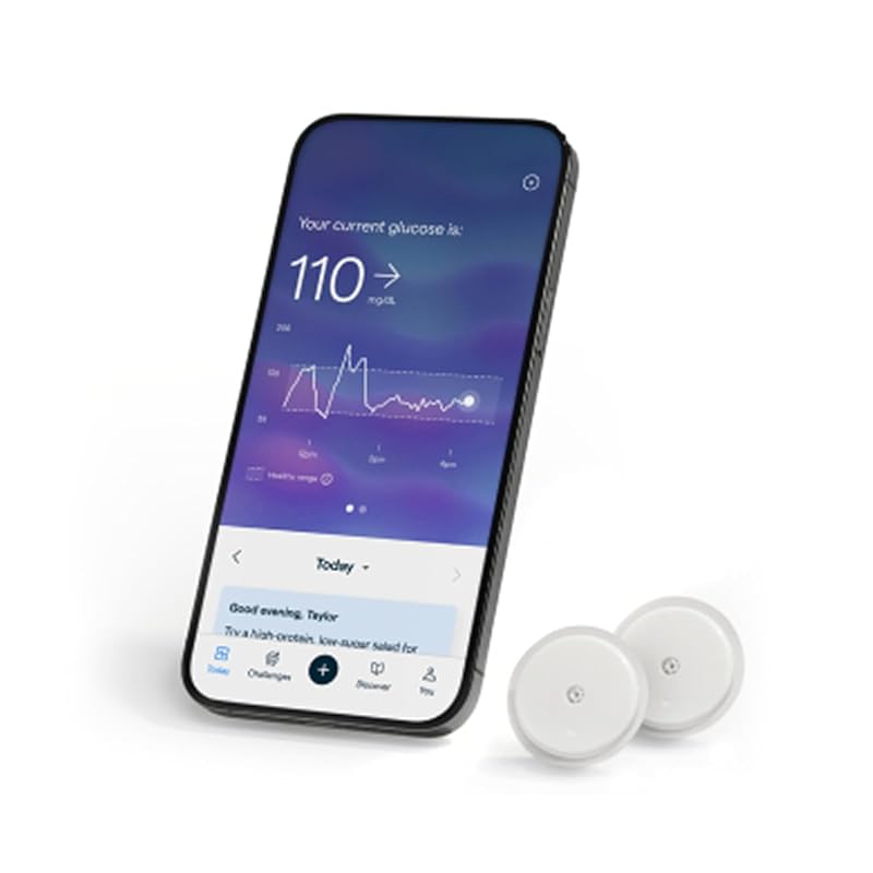 Abbott Lingo Continuous Glucose Monitor (2‑Pack) with 14‑Day Biosensor