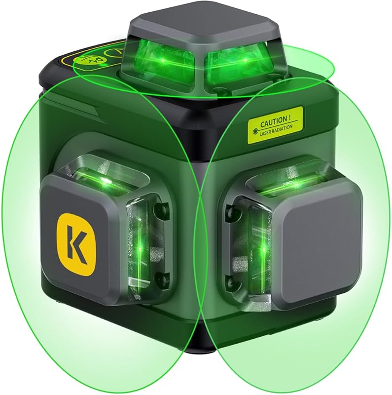 Fanttik D12 Ace 3x360° Self‑Leveling Green 3D Cross Laser, 360° Rotati