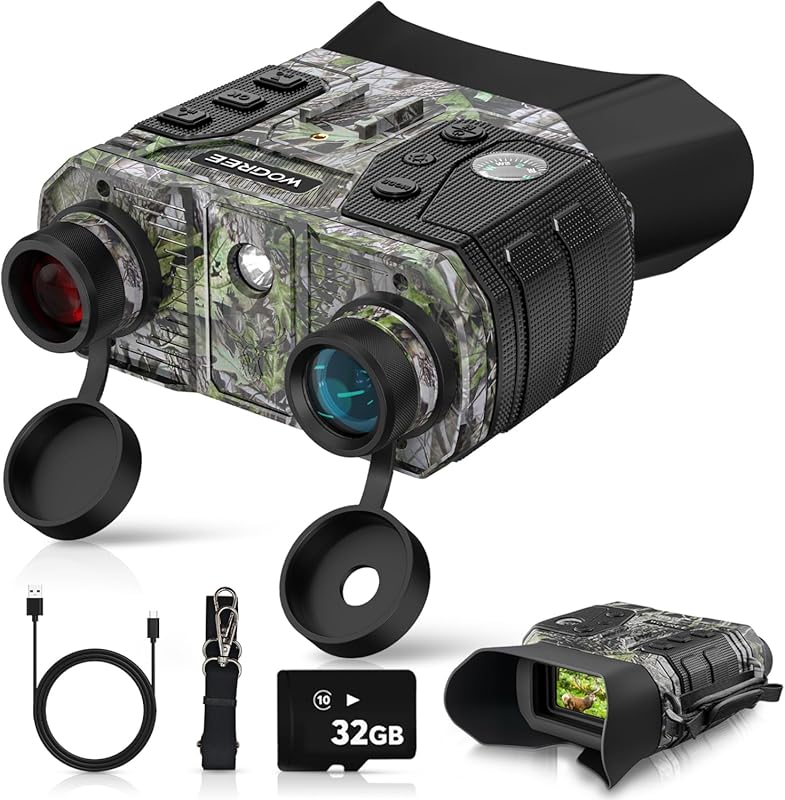 4K Night Vision Goggles for Adults, 36MP Imaging, 1300‑ft Range, 8× Di