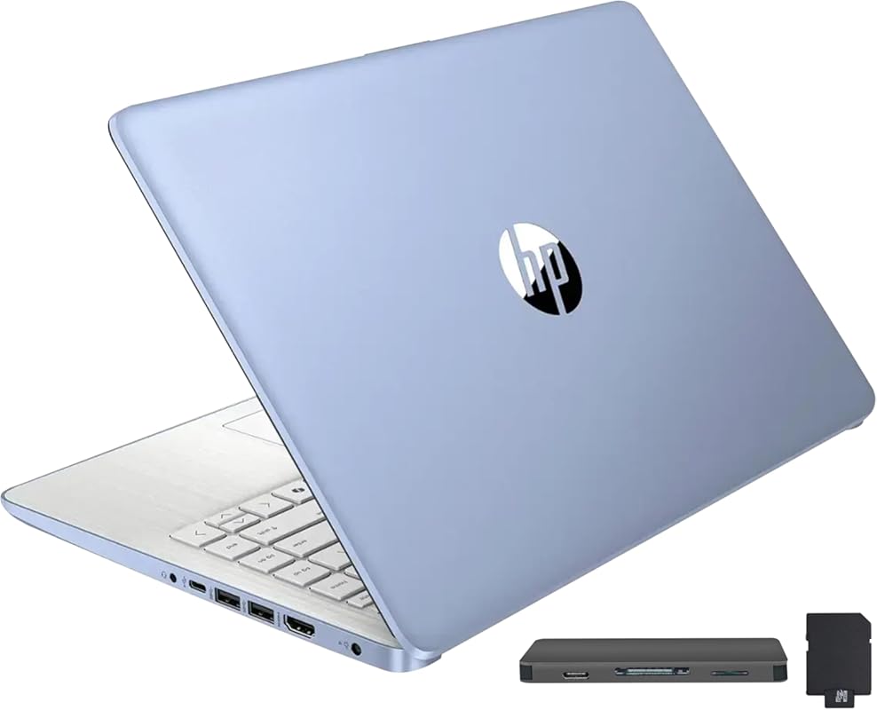 HP Stream 14” HD BrightView Laptop with Intel Celeron N150, 16 GB RAM,