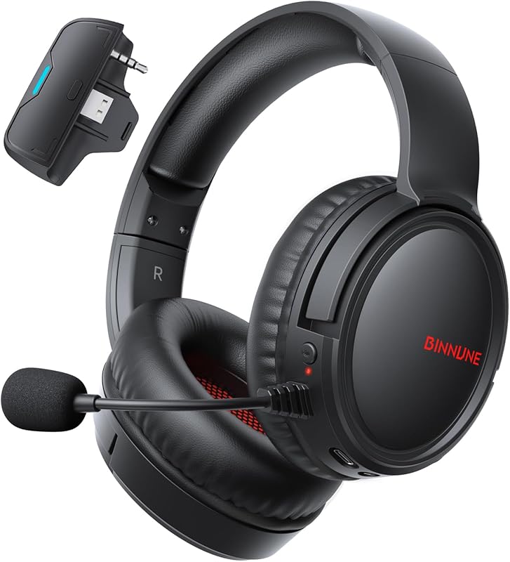 BINNUNE Low‑Latency Wireless Gaming Headset for Xbox Series X/S – Blue