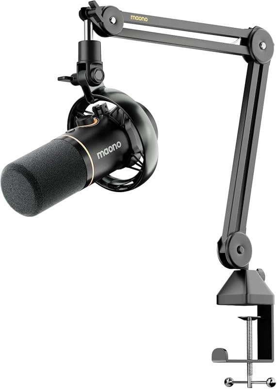 MAONO PD200W Hybrid Wireless Podcast Microphone Kit with XLR/USB Dynam