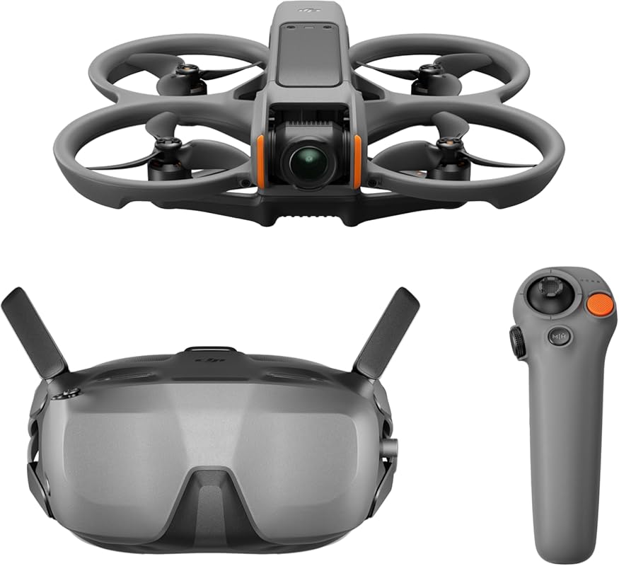 DJI Avata 2 Fly Smart Combo – 4K FPV Drone with Goggles N3, RC Motion 