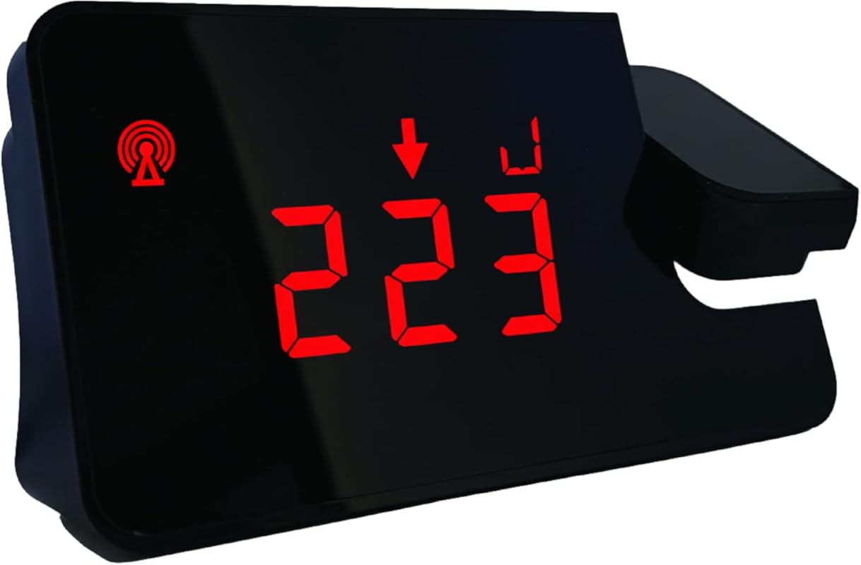Gluview FDA‑Cleared Glucose Projector Clock for Dexcom & Libre, Nightt
