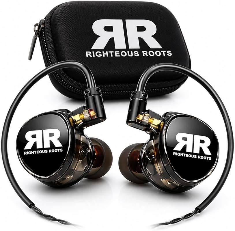 Righteous Roots RR‑EV1 Professional Dual‑Driver In‑Ear Monitors with C