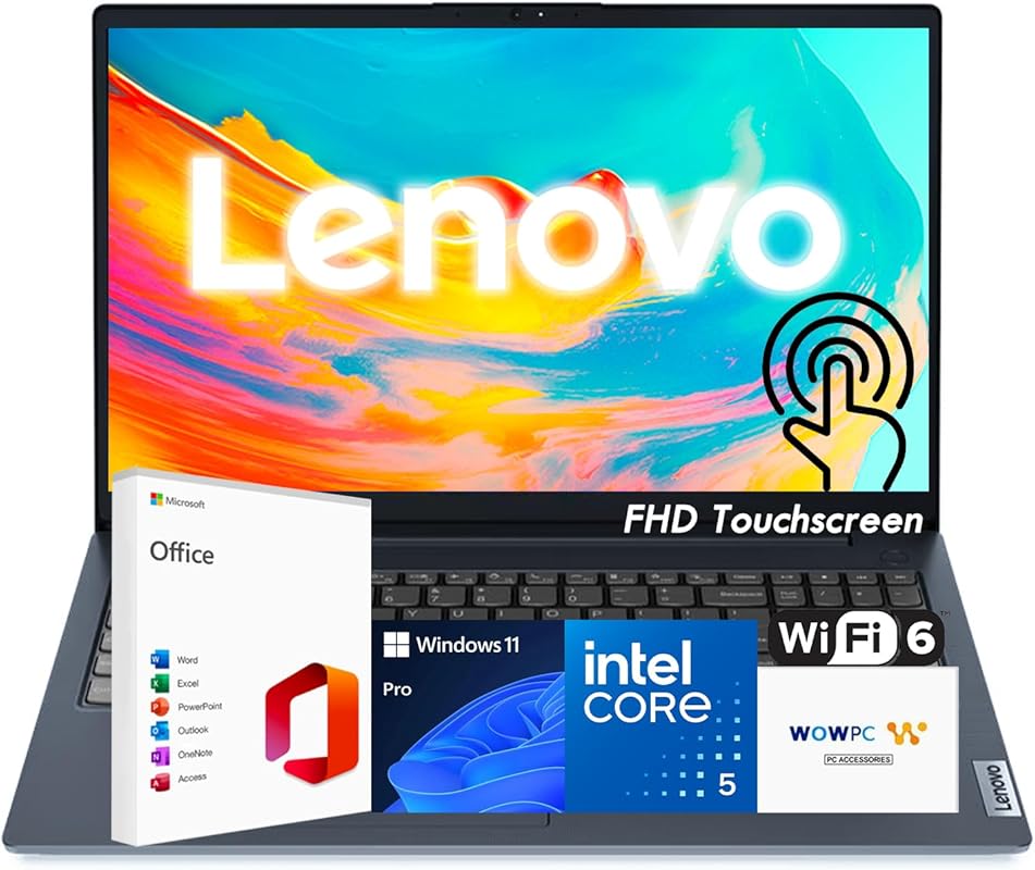 Lenovo IdeaPad 15.6‑Inch Business Laptop, 13th‑Gen Intel i5 10‑Core up