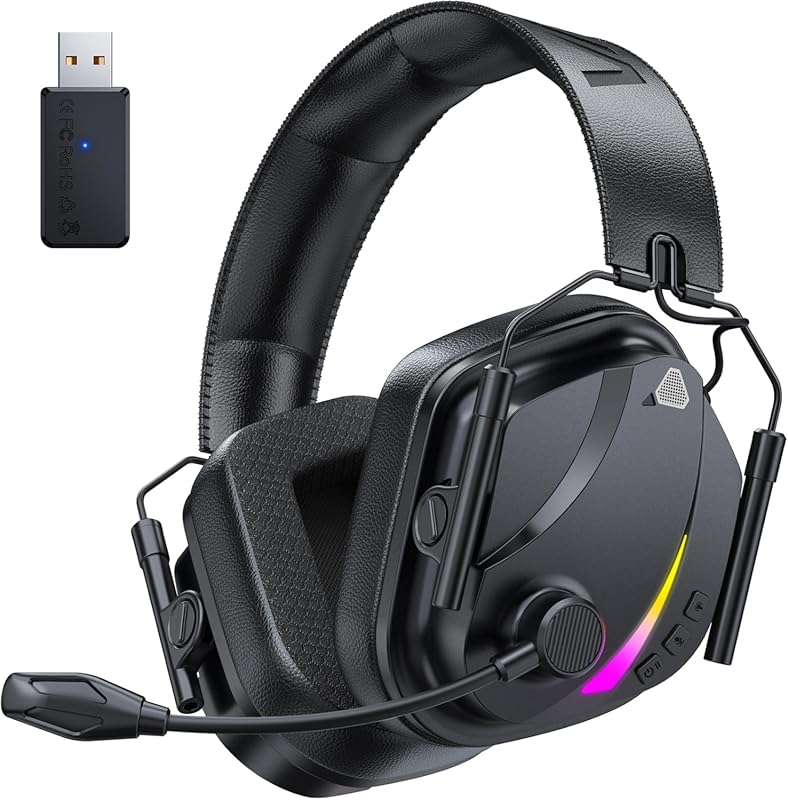 Vakedy Wireless Gaming Headset for PS5/PS4, PC & Switch – 2.4 GHz Low‑
