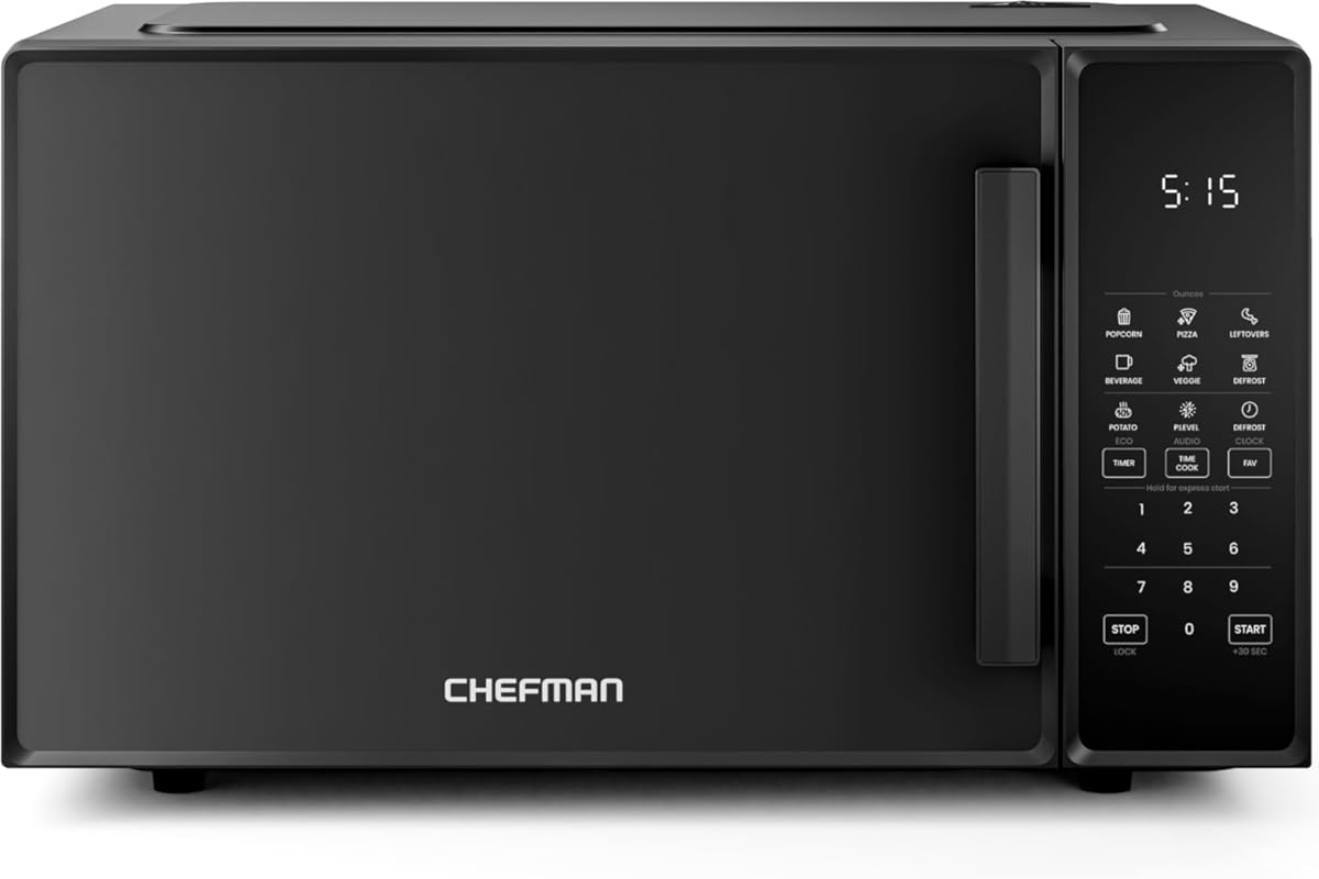 Chefman 1.1 cu ft Countertop Microwave Oven, 1000W, 10 Power Levels, 6