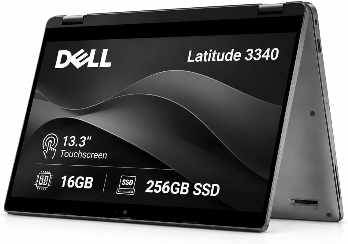Dell Latitude 3340 3000 Series 2-in-1 Business Laptop – 13.3″ FHD Touc