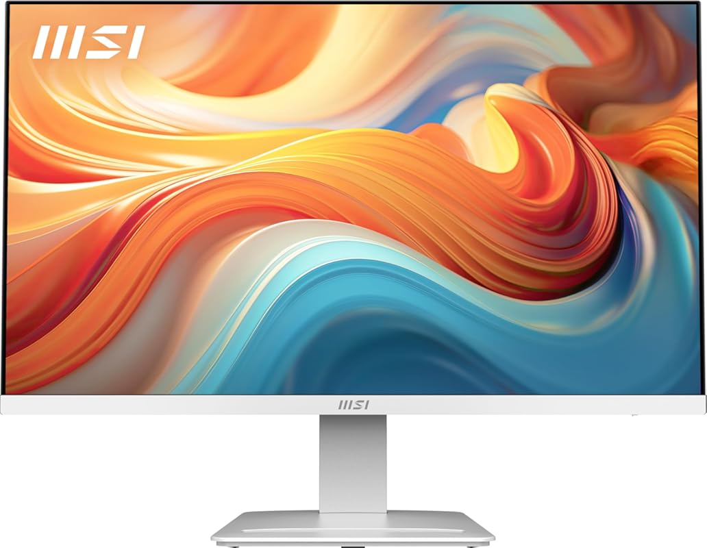 MSI PRO MP273W E14A 27‑Inch White IPS Gaming & Office Monitor, FHD 192
