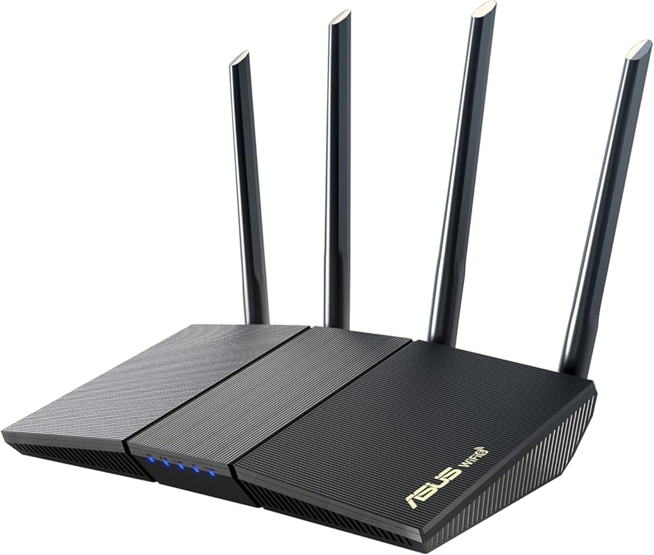 ASUS RT-AX3000S Dual‑Band WiFi 6 Router – Extendable, Instant Guard Se