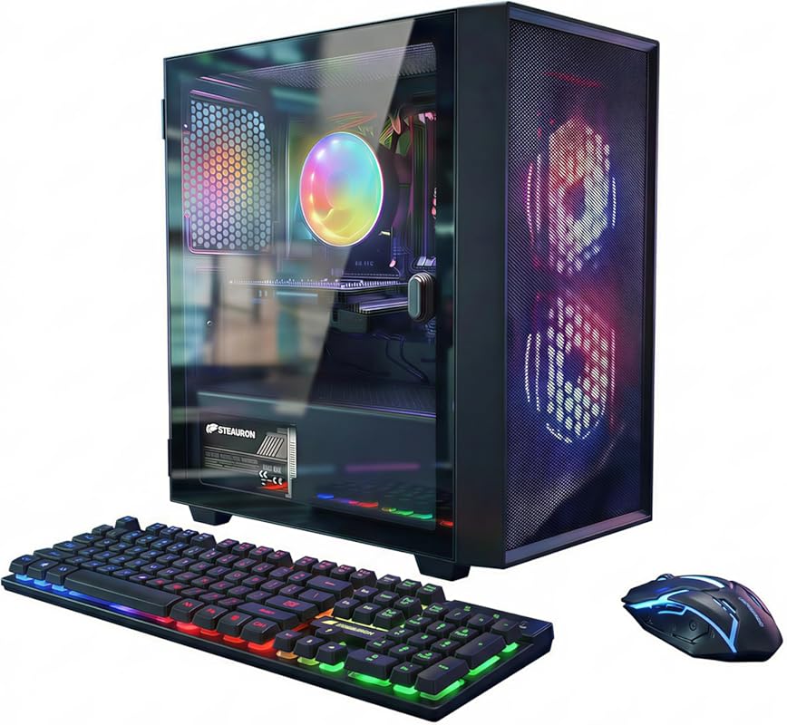 STGAubron Gaming Desktop PC featuring Intel Core i5 3.7 GHz, RTX 2060