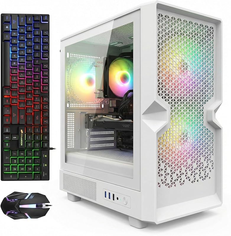 STGAubron Gaming PC with Intel i7 3.9 GHz, Radeon RX 580 8 GB, 32 GB R