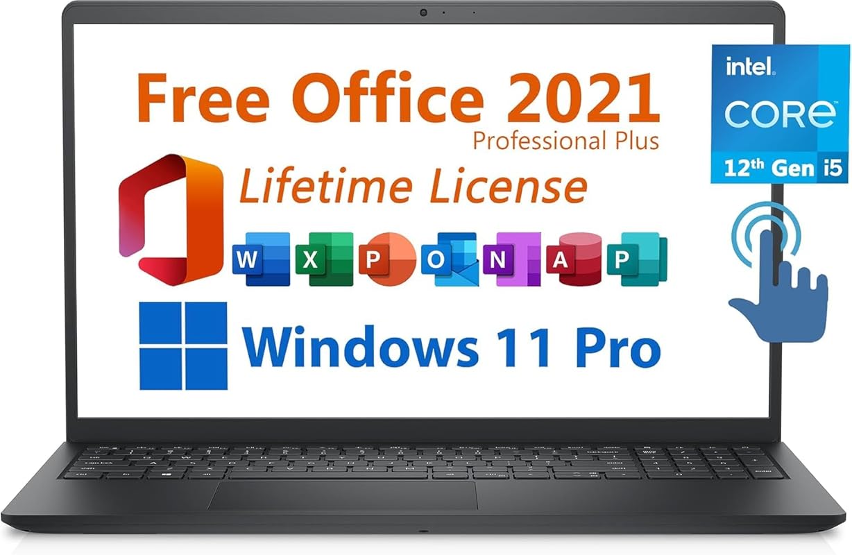 Dell Inspiron 15 Business Laptop, 15.6” FHD Touchscreen, Intel i5‑1334