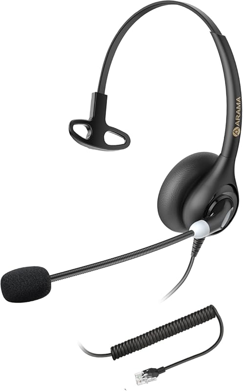 Arama RJ600C1 Wired Office Phone Headset