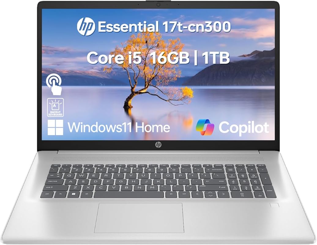 HP 17 Laptop Intel Core i5-1334U, 16GB RAM, 1TB SSD