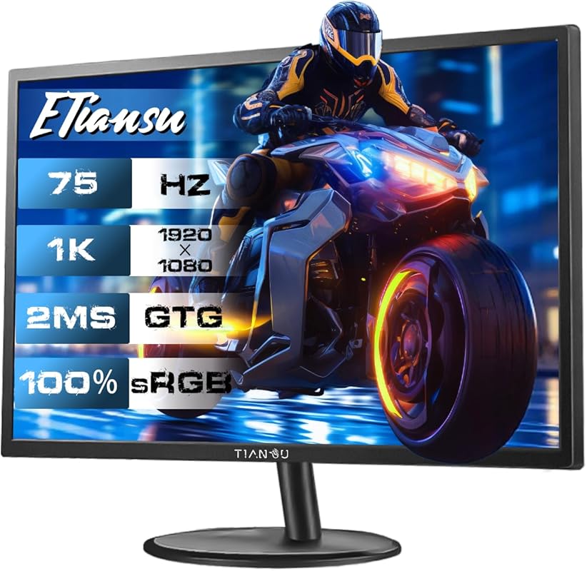22‑Inch FHD IPS Monitor – 1080p, 75 Hz Refresh, AMD FreeSync