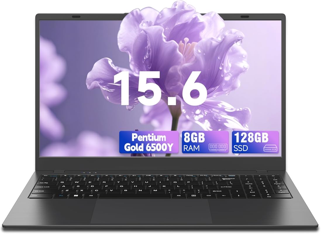 15.6‑inch Laptop with Pentium 6500Y up to 3.4 GHz, 8 GB RAM, 128 GB SS
