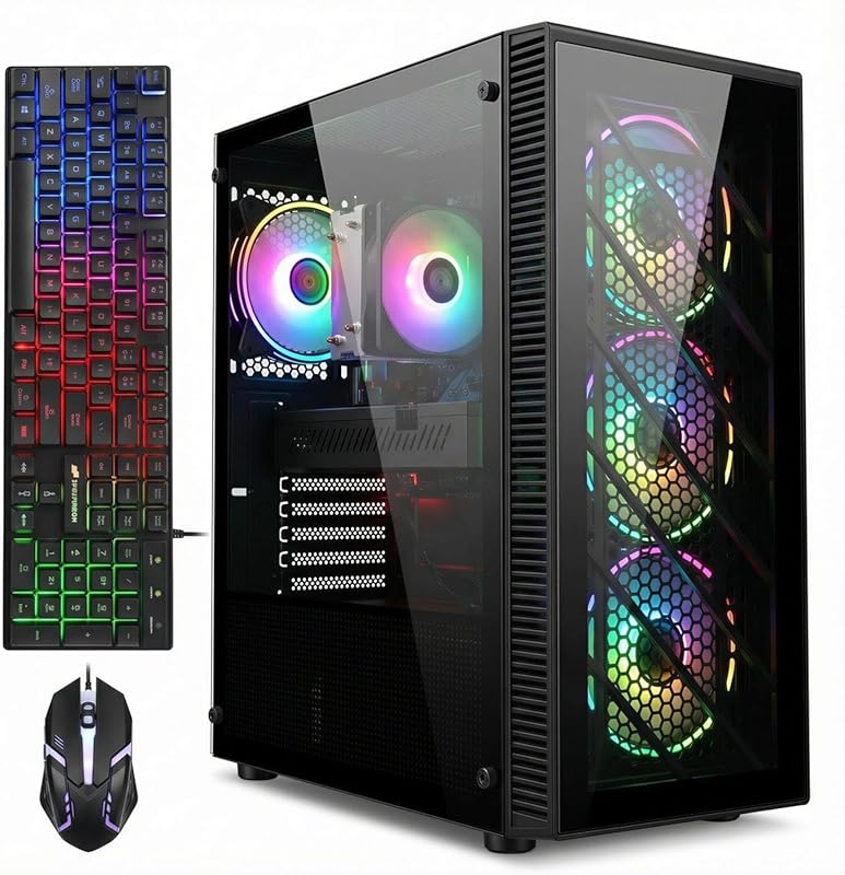 STGAubron Gaming PC featuring Intel Core i7, Radeon RX 590