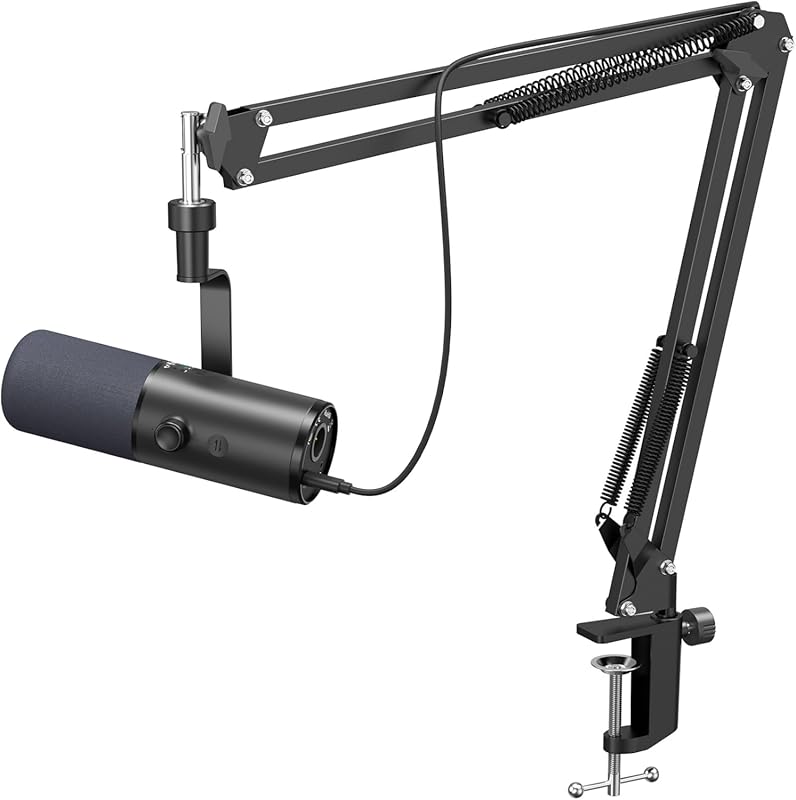 TONOR Dynamic Podcast Microphone – Cardioid XLR/USB with AI Noise Canc