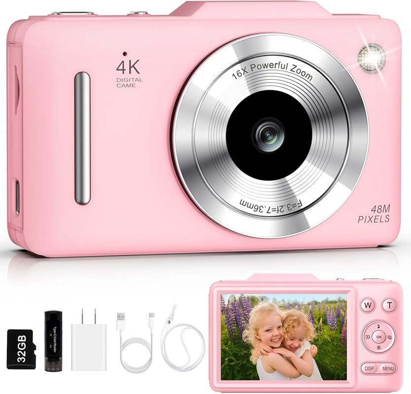 VlogPro 16X 4K Autofocus Vlogging Camera with 48MP sensor, 16x zoom, a
