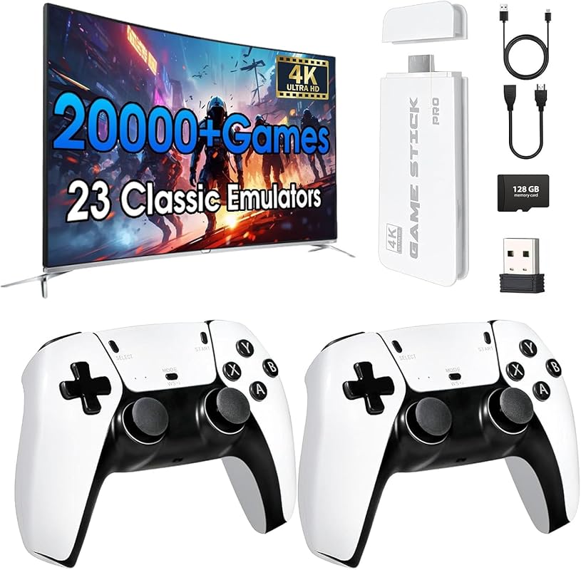2026 Retro Wireless Gaming Console 128GB