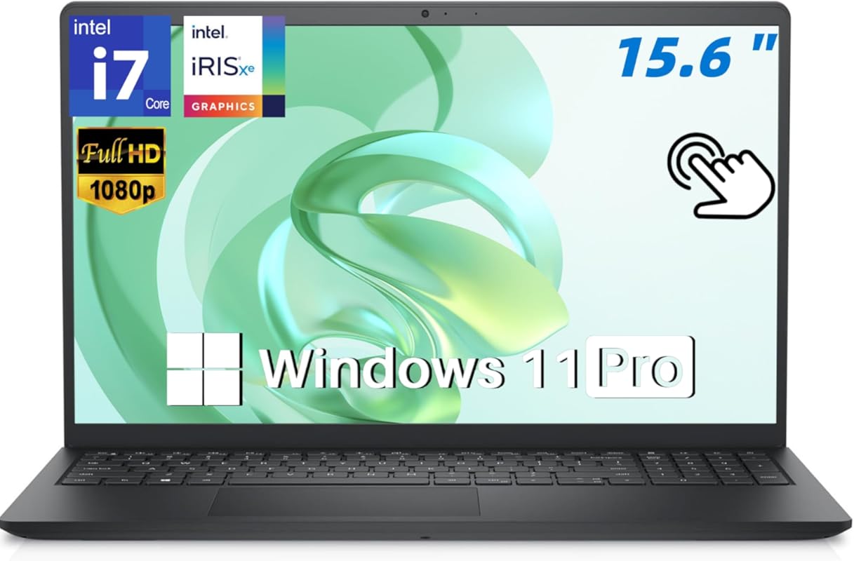 Dell 15.6” Touchscreen Laptop, Intel i7‑1355U 10‑Core, 32 GB Dual‑Chan