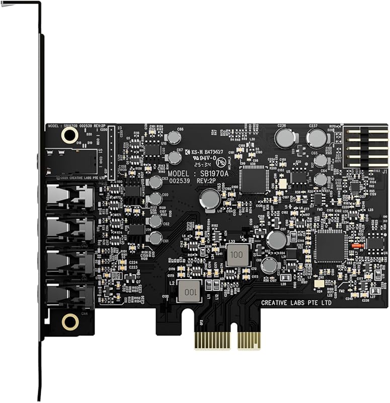 Creative Sound Blaster Audigy Fx Pro Hi‑Res PCI‑e Sound Card featuring 7.1 Discrete & Virtual Surround with AutoEQ
